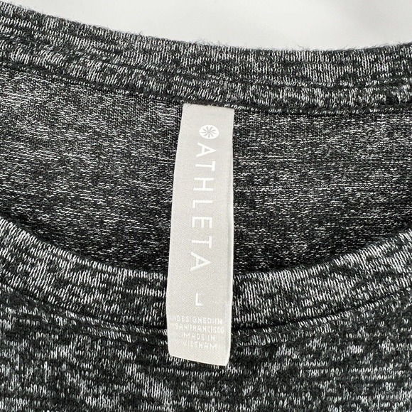 Athleta Mindful Pullover Sweatshirt Crew Neck Oversized Charcoal Gray Women’s L - Picture 9 of 10